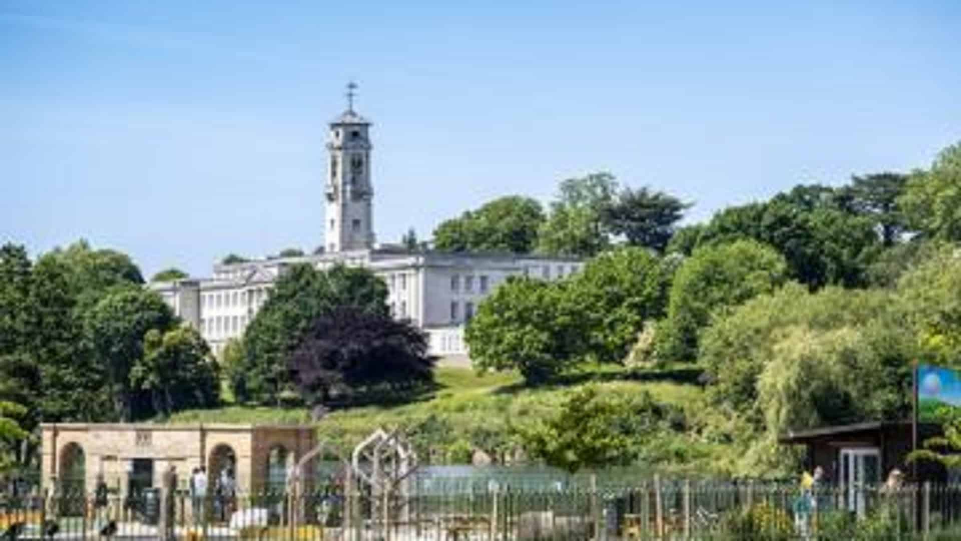 A clocktower building on the university of Nottingham campus